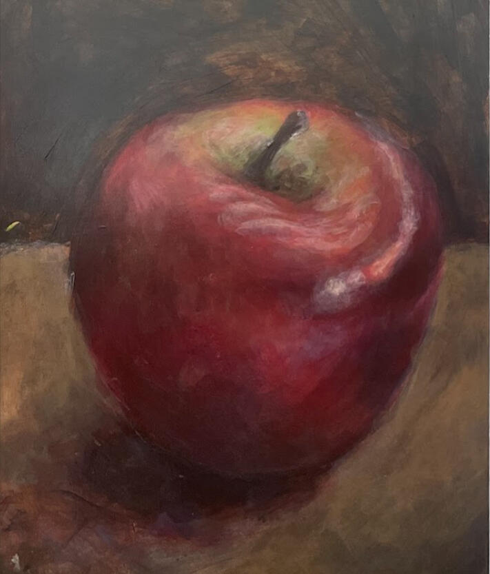 Apple (Acrylic, 6x7)
